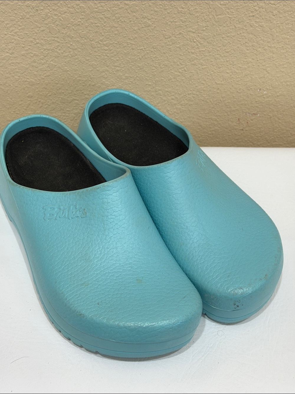 Birkenstock Teal Slip-On Clogs